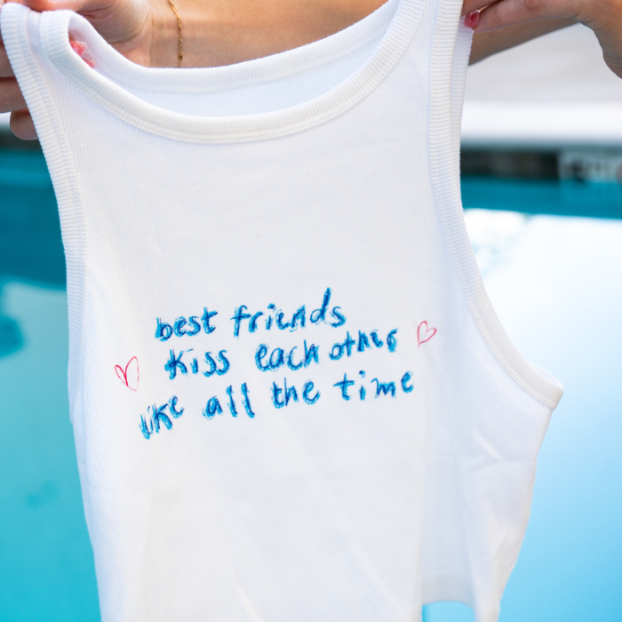 "Bestie" Cropped Tee